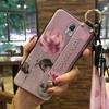 Adecuado para Samsung Note3/N9008 soporte para teléfono móvil pulsera funda cordón serie flor funda protectora funda suave de silicona