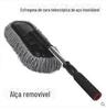 Carro retrátil grande cabo de cera remoção de poeira grande mopa de cera lavagem de carro espanador limpeza escova plana rotativa removível escova de cera
