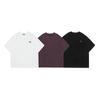 Vestido de Verano Sureño 2025 Verano Nuevo Retro Color Sólido Camiseta de Punto Estándar Moderna Neutra Casual Cuello Redondo Manga Corta