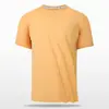 Camiseta Cruzada de Seda de Hielo para Hombre Verano Manga Corta Transpirable Ropa de Running Fitness de Secado Rápido Color Sólido Cuello Redondo T Deportiva Manga Corta Hombre