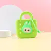 Monedero de Silicona al por Mayor Cartera Pequeña Bolsa para Guardar Audífonos Colgante para Niñas Decoración de Bolso Pequeño Color Macarrón
