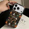 Estojo de Celular Halloween Artístico Retrô Estante Fantasma Maçã 18promax Filme iP14PM