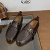 Sapatos Confortáveis de Couro Genuíno com Sola Super Macia para Mulheres Mocassins Slip-on para o Trabalho Sapatos Pequenos de Couro Preto Sapatos Mary Jane