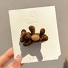 Pinza para el pelo de terciopelo con forma de corazón y perlas, estilo coreano, color block, nuevo modelo otoño e invierno 2026, pinza de pico de pato para frente y laterales