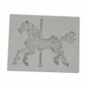 Nuevo molde de azúcar con forma de carrusel para decoración de tartas, molde de silicona con forma de carrusel para chocolate y silicona líquida.