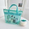 Bolsa de Tocador Portátil Malla Gran Capacidad Ojos Grandes Bolsa de Playa Bolsa de Natación Estilo Ins Bolsa de Malla Linda Venta al por Mayor