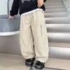 Pantalones para Niños 2026 Otoño Nuevo Estilo: Pantalones Cargo Anchos Sueltos, Pantalones de Pierna Curva, Pantalones Largos Casuales para Niños Mayores