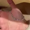Pulseira de Zircônia em Formato de Estrela para Mulheres Design de Nicho Personalidade da Moda Joia de Luxo Leve Estrela de Oito Pontas Brilho
