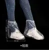 Cubrezapatos de Lluvia Desechables Banda Elástica Alta de Goma Antideslizante Impermeables para Viajes al Aire Libre Cubrezapatos Desechables Transparentes Espesados Venta al por Mayor