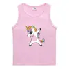 Colete Infantil de Verão Estilo Coreano Algodão Casual Camisa de Base Absorvente de Suor Cor Sólida Doce Camiseta Regata Infantil