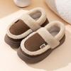 Pantuflas de algodón transfronterizas nuevas para niñas, otoño e invierno, sencillas, de comercio exterior, cálidas, con forro polar y felpa gruesa para estudiantes.