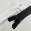Produtos genuínos YKK5 Nylon Peças Amêndoa Zíper Rabo Aberto Zíper Jaqueta de Pena Zíper Colchão Zíper Roupa Preto e Branco