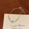 Lindo para Usar em Camadas~ Pulseira Brilhante de Luxo Leve de Alta Qualidade com Pedras Totais, Design Chique e Único Estilo Ins da Moda, Acessório Versátil para Camadas