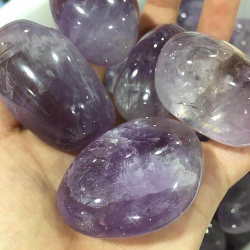 Amethyst palm stones (4)