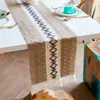 A NOSOTROS. Mantel de Mesa con Borlas Transfronterizo Lino Grueso Algodón Ganchillo Decoración de Fiesta Bandera Larga de Mesa Fábrica