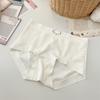 Super Cute 5A Roupa Interior Antibacteriana Feminina Puro Algodão Virilha Cintura Média Cuecas Sem Traços Shorts Verão Fino Sem Bunda Acolchoada