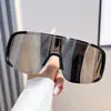 Gafas de sol deportivas para exteriores a prueba de arena, gafas de sol con protección solar de colores, máscara facial integrada, gafas deportivas de alta gama para cara pequeña