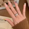 Anillo de Diamante Bubu La Ti Encaje para Mujer Diseño de Nicho ins Lujo Ligero Gama Alta Versátil Anillo para Dedo Anillo Exquisito de Nicho