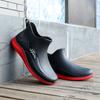 Botas de Lluvia para Hombre, Zapatos Ligeros Impermeables, Botas de Agua Cortas de Suela Plana, Zapatos de Trabajo de Goma Antideslizantes para Cocina Resistentes al Desgaste, Botas de Lluvia para Hombre, Duraderas