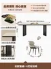 Lujo Ligero Minimalista Italiano Apartamento Pequeño Rectangular Hogar Estilo Retro Pizarra Combinación de Mesa y Sillas de Comedor Mesa de Comedor de Madera Maciza