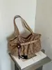 Bolso de mano, bolso de hombro, bolso de axila para mujer, moda nueva, gran capacidad, plisado relajado, lunares, 2026, fresco y elegante