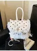 Bolso de Mano de Moda Nicho Estilo Ballet para Estudiantes, Nuevo Modelo Verano 2025, Mochila Linda y Sencilla con Lazo de Moda