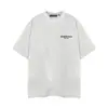 Camiseta Unisex Informal Básica de Manga Corta con Estampado de Letras, Estilo Trendy de Marca Transfronteriza