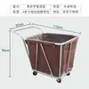 Carrito Cónico de Lino Habitación de Hotel Carrito de Trabajo de Limpieza de Acero Inoxidable Carrito para Puerta con Almacenamiento Desmontable Carrito de Mano para Hotel