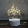 Fabricante Luz Nocturna 3D Creativa Lámpara de Mesa Pequeña Regalo de Navidad Regalo para Evento Base de Placa Acrílica Venta al por Mayor