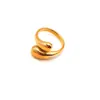 Nuevo Anillo de Gota de Agua para Amazon Europeo y Americano, Diseño de Nicho de Moda, Anillo Abierto Versátil de Acero Inoxidable