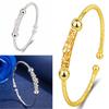 Pulsera de lazo chapada en oro, joyería chapada en oro duro 3D, pulsera de mariposa chapada en oro con moneda europea para mujer, pulsera chapada en plata