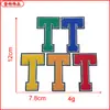 En stock Toalla de Letras de Doble Capa Bordado Parche de Insignia Bordada Pegatina de Tela Accesorios para Ropa Accesorios Suministro Directo de Fábrica