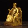 Adorno de Estatua del Emperador Wenchang de Cobre, Estatua de Cobre de la Estrella Wenchang, Artesanía Adorno de Decoración de Escritorio de Adoración en Casa de la Estrella Wenqu