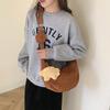 Bolsa Texchy de Veludo para Mulheres Outono e Inverno 2023 Nova Bolsa Dumpling para o Trabalho Casual Versátil Grande Capacidade Bolsa Transversal para Estudantes