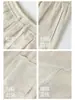 Calças de Linho Tencel Calças Masculinas Calças Jogger Curvas Outono Calças Retas de Liocel Calças Casuais Masculinas de Primavera e Outono
