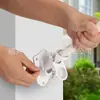 Soporte de asta de bandera inclinado para montaje en pared transfronterizo con doble orificio, aleación de aluminio para asta de bandera publicitaria exterior de 45 grados, personalización
