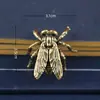 Ornamento Criativo de Inseto Mosca de Latão Mosca Animal de Estimação de Chá Antigo Artesanato de Latão para Desktop Mosca Pequenos Objetos de Cobre