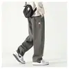 Pantalones Casuales Rectos de Marca Trendy Sueltos Estilo Coreano Versátiles Deportivos para Hombre Primavera y Otoño 2025