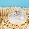 Banheiro para hamster banheira bacia de areia para banho vaso sanitário uso duplo urso dourado areia para banho areia para urina à prova de respingos primeira geração de pelo