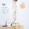Enredaderas de Rosas Artificiales, Enredaderas de Flores Falsas, Rosas Pequeñas de Flores de Seda, Flores para Colgar en la Pared, Decoración para Cubrir Tubos, Alta Simulación