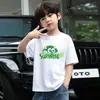 2026 Nueva Ropa de Verano para Niños Camiseta para Niños Manga Corta Verano Algodón Puro Tendencia Estilo Urbano Media Manga Top de Moda