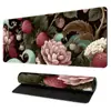 Tapete de Mesa para Mouse Grande Longo com Vegetação e Flores Pad de Mouse com Superfície Fina Uso em Lan House Casa Tapete de Mesa Grande Longo