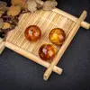 Ventas Directas de Fábrica Accesorios para Joyería de Cuentas Budistas DIY Resina Hilo Dorado Sintético Cuentas Redondas de Sauce Marino Cuentas Sueltas de Imitación de Sauce Marino