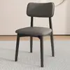 Silla de Comedor de Acero al Carbono Color Crema, Elegante Juego de Mesa y Sillas de Comedor, Silla de Comedor de Diseño para el Hogar, Silla Tapizada de Lujo Ligero de Gama Alta
