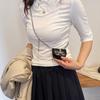 2025 Nueva Cadena de Cintura para Bolsos de Celebridades de Internet para Mujer Cinturón de Cadena Decoración con Letra D Bolso Pequeño Mini Bolso de Cintura Pequeño para Jeans
