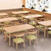 Conjunto de Mesas e Cadeiras para Aluguel, Lanchonete de Café da Manhã Fast Food, Uso Comercial de Loja de Chá com Leite, Conjunto de Mesa Moderno