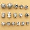 Accesorios de Plata de Xizang Cuentas Xiangyun Pulsera Antigua de Cuentas Diy Accesorios para Pulsera de Cristal Vintage Taiqing Mai Cuentas de Cubo de Plata