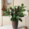 Hojas de Magnolia Simuladas, Ramas de Árbol de Magnolia, Hojas de Planta Simuladas, Decoración para el Hogar y Bodas, Arreglo Floral, Ramas de Magnolia