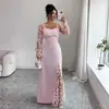 Vestido de Estilo Europeo y Americano Transfronterizo, Elegante y de Gama Alta, Vestido Largo de Manga Larga para Mujer, Patchwork de Encaje Amazon 2026