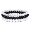 Joyería de Moda Transfronteriza Europea y Americana: Pulsera de Cuentas de Grava, Cuarzo Rosa, Ojo de Tigre, Conjunto Combinado de Piedra Ágata, Pulsera Elástica